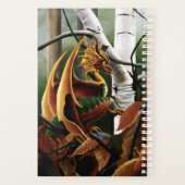 Herfst bos amber draak berken Fantasy Planner (Achterkant)