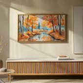 Herfst Bos Aquarel Kunst Poster