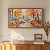 Herfst Bos Aquarel Kunst Poster