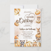 Herfst Bos Baby Shower Kaart (Voorkant)