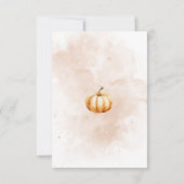 Herfst Bos Baby Shower Kaart (Achterkant)