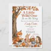Herfst Bos Baby Shower Kaart (Voorkant)
