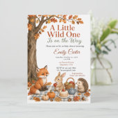 Herfst Bos Baby Shower Kaart (Staand voorkant)