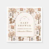 Herfst Bos Babyborrel Servet (Voorkant)