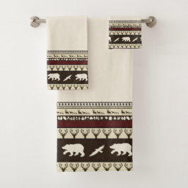Herfst bos badhanddoekenset bad handdoek