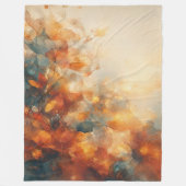 Herfst bos bladeren abstract fleece deken (Voorkant)