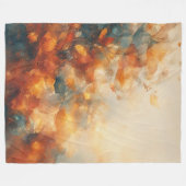 Herfst bos bladeren abstract fleece deken (Voorkant (Horizontaal))