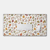 Herfst bos bloem blad paddenstoel patroon bureaumat (Keyboard & Muis)