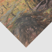 Herfst bos bos gele bomen schets kunst tissuepapier (Detail)