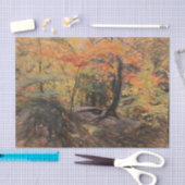 Herfst bos bos gele bomen schets kunst tissuepapier (Craft)