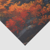 Herfst Bos Brug Tissuepapier (Detail)