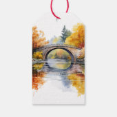 Herfst Bos Bruiloft Cadeaulabel (Achterkant)
