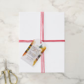 Herfst Bos Bruiloft Cadeaulabel (Met Touw)