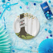 Herfst bos bruiloft papieren bordje (Feest)