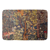 HERFST BOS DIEREN Hazen, fazant, bruine bloemen Badmat (Voorkant)