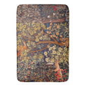 HERFST BOS DIEREN Hazen, fazant, bruine bloemen Badmat (Voorkant Verticaal)