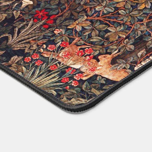 HERFST BOS DIEREN Hazen, fazant, bruine bloemen Bureaumat (Hoek)