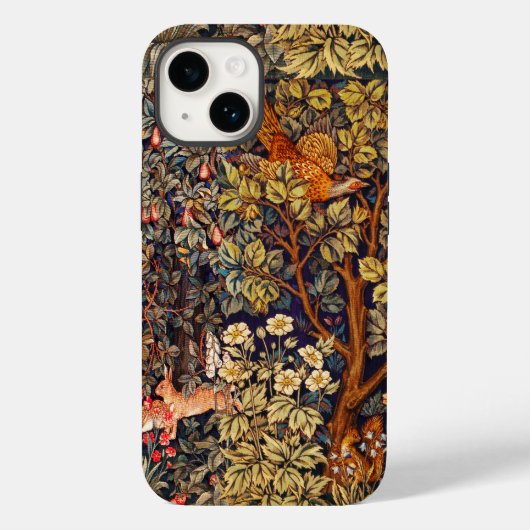 HERFST BOS DIEREN Hazen, fazant, bruine bloemen Case-Mate iPhone Case (Achterkant)