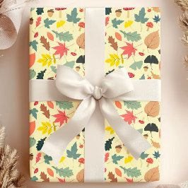 Herfst bos fantasie cadeaupapier