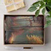 Herfst Bos Gloed Rivier Landschap Decoupage Tissuepapier (Geschenk)