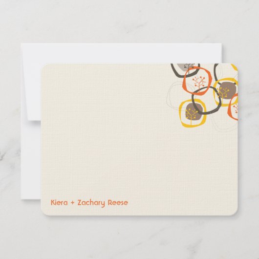 Herfst bos Herfst Bosboomringloop Woud Bedankkaart (Voorkant)