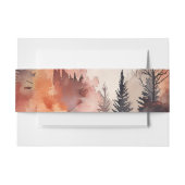 Herfst bos herfst gebladerte Waterverf bruiloft Uitnodigingen Wikkel (Voorkant Voorbeeld)