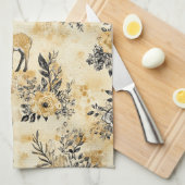 Herfst bos herten patroon theedoek (Quarter Fold)