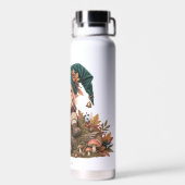 Herfst bos kabouter en eikel waterfles (Achterkant)