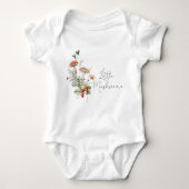 Herfst bos kleine paddenstoel baby bodysuit (Voorkant)