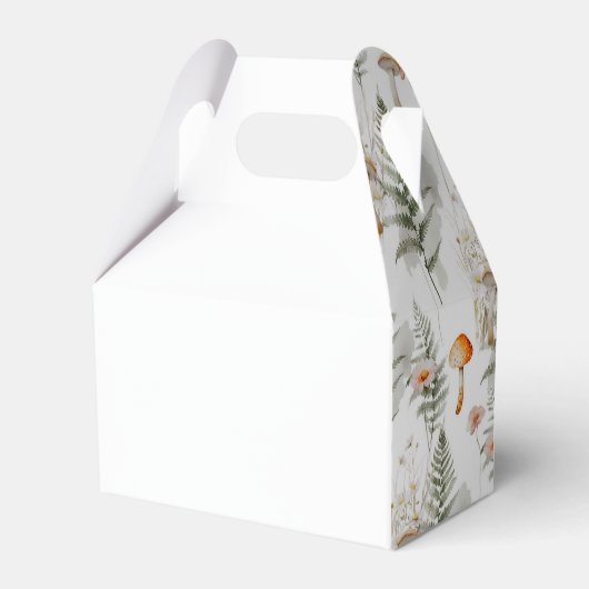 Herfst bos kleine paddestoel Papier Favor Box Bedankdoosjes (Achterkant)