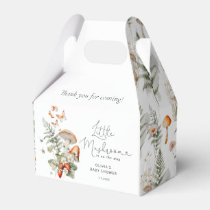 Herfst bos kleine paddestoel Papier Favor Box Bedankdoosjes
