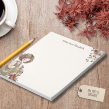 Herfst Bos Meisje Vintage Verhaalboek Cottagecore