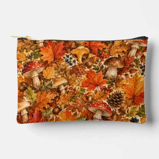 Herfst Bos Paddenstoel Patroon | Gezellige Herfstb Etui (Voorkant)