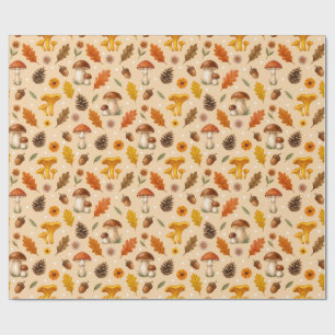 Herfst bos paddenstoelen & dennenappels Herfst ver Cadeaupapier