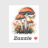 Herfst bos paddenstoelen sticker (Vel)