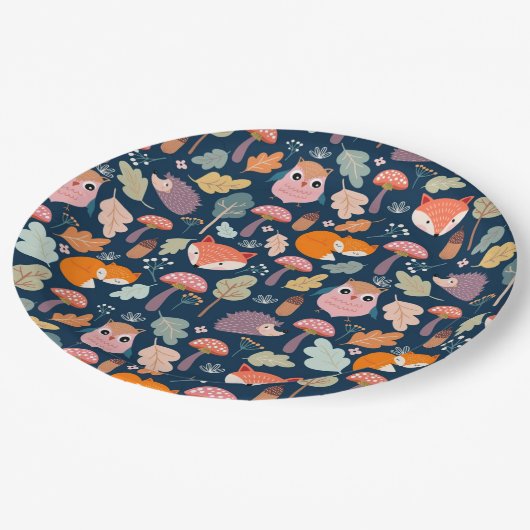 Herfst/bos Papieren Bordje (Gekanteld)