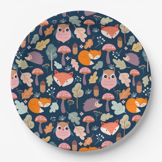 Herfst/bos Papieren Bordje (Voorkant)