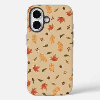Herfst bos patroon iPhone hoes – Esdoornbladeren,