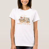 Herfst bos pompoen | Mama in wording T-shirt (Voorkant)