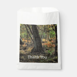 Herfst bos scène bedankzakje