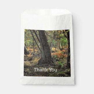 Herfst bos scène bedankzakje