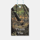 Herfst bos scène cadeaulabel (Voorkant)