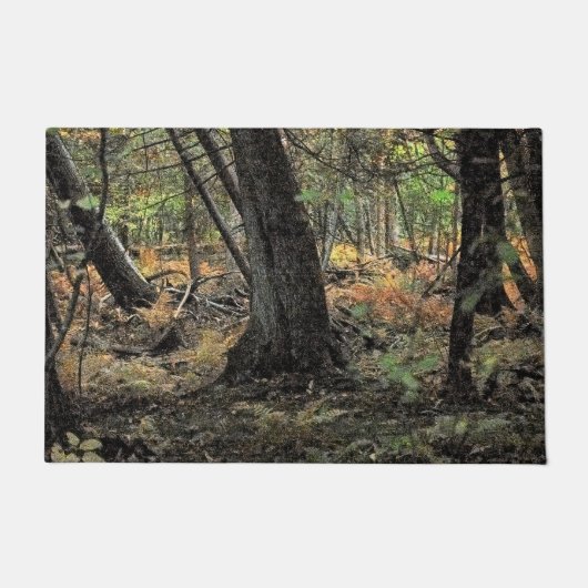 Herfst bos scène deurmat (Voorkant)