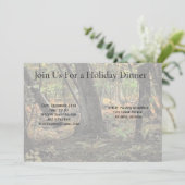 Herfst bos scène kaart (Staand voorkant)