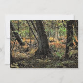 Herfst bos scène kaart (Achterkant)