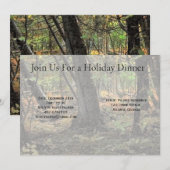 Herfst bos scène kaart (Voorkant / Achterkant)