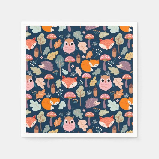 Herfst/bos Servet (Voorkant)