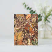 Herfst Bos Struik Camouflage Briefkaart (Staand voorkant)