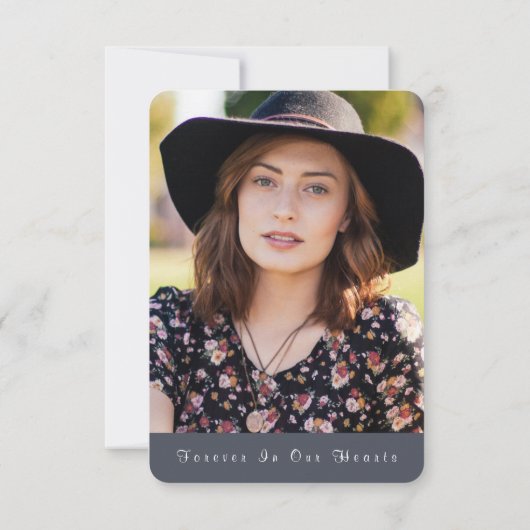 Herfst bos sympathie dank u bedankkaart (Achterkant)