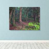 Herfst bos uitzicht canvas print (Insitu (Houten vloer))